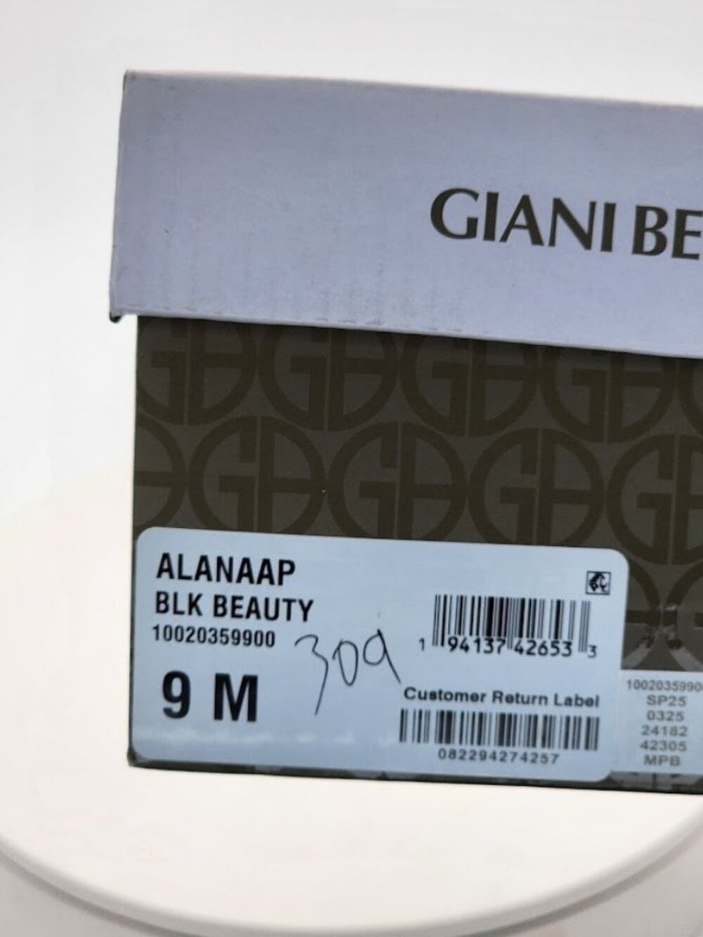 Giani Bernini Alana Black Slingback Kitten Heel Sandals Women’s Size 9 M New - Picture 10 of 10